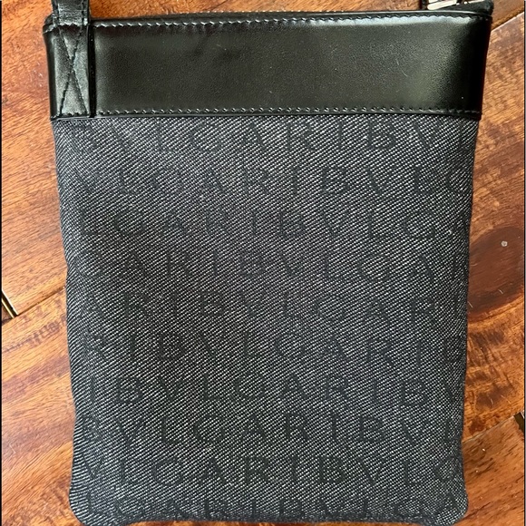 BVLGARI Handbags - Bvlgari Monogram Canvas & Leather Mini Mania Shoulder Bag